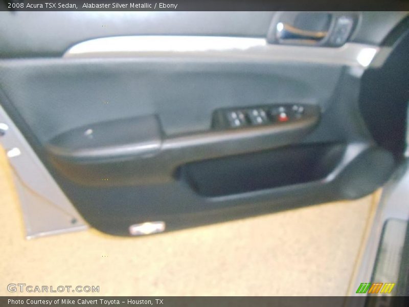 Alabaster Silver Metallic / Ebony 2008 Acura TSX Sedan
