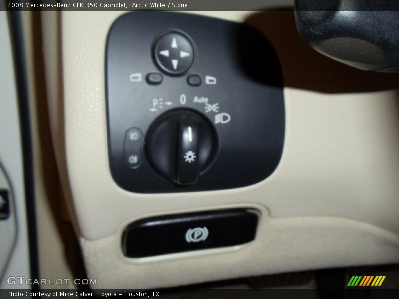 Arctic White / Stone 2008 Mercedes-Benz CLK 350 Cabriolet