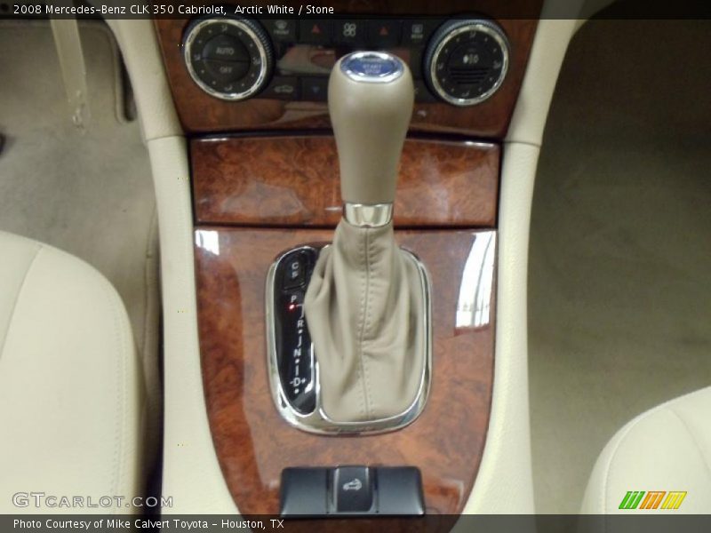 Arctic White / Stone 2008 Mercedes-Benz CLK 350 Cabriolet