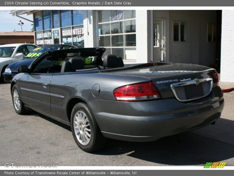 Graphite Metallic / Dark Slate Gray 2004 Chrysler Sebring LXi Convertible