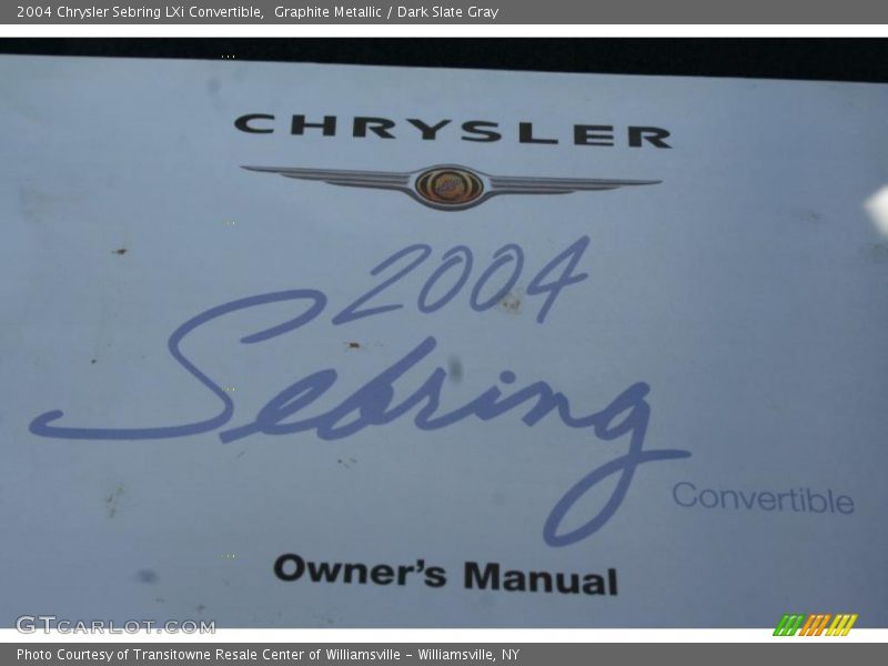 Graphite Metallic / Dark Slate Gray 2004 Chrysler Sebring LXi Convertible