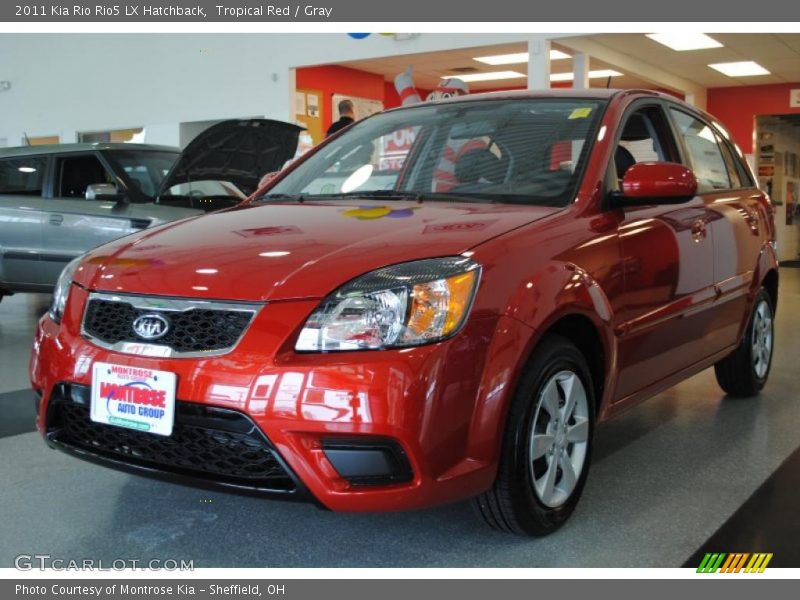 Tropical Red / Gray 2011 Kia Rio Rio5 LX Hatchback
