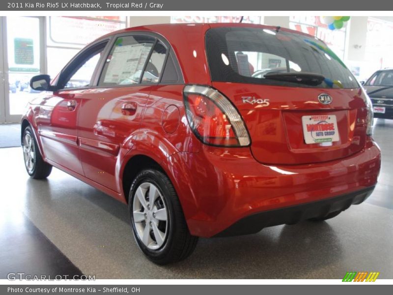 Tropical Red / Gray 2011 Kia Rio Rio5 LX Hatchback