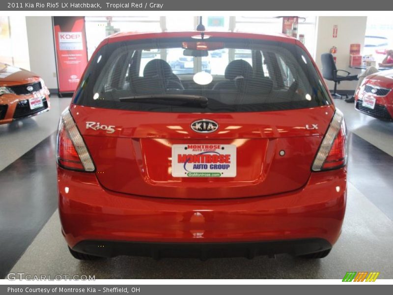 Tropical Red / Gray 2011 Kia Rio Rio5 LX Hatchback