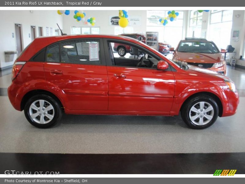 Tropical Red / Gray 2011 Kia Rio Rio5 LX Hatchback