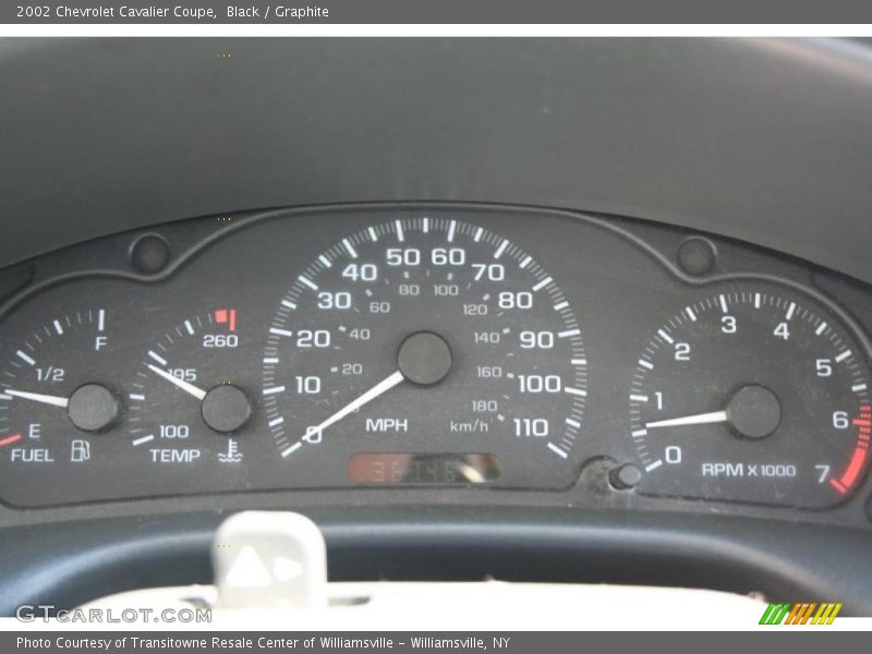 Black / Graphite 2002 Chevrolet Cavalier Coupe