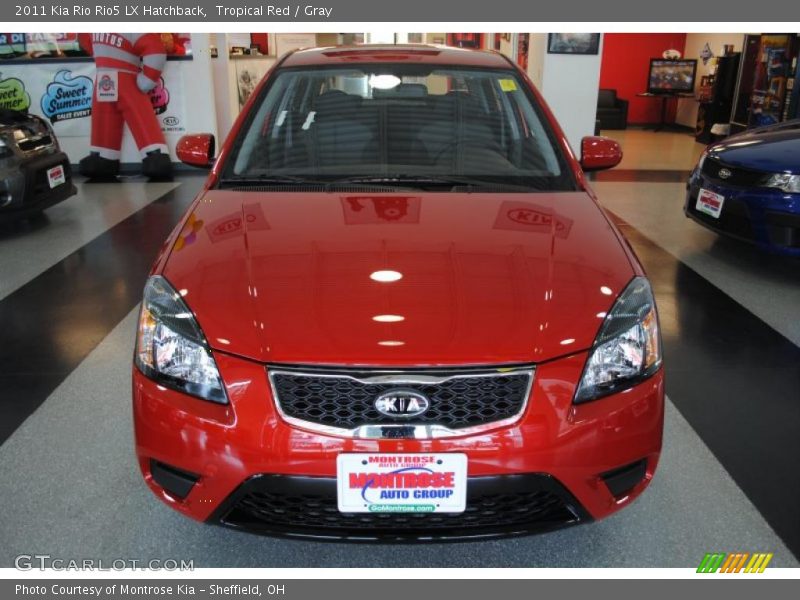 Tropical Red / Gray 2011 Kia Rio Rio5 LX Hatchback