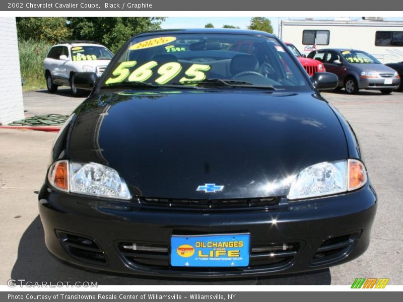 Black / Graphite 2002 Chevrolet Cavalier Coupe
