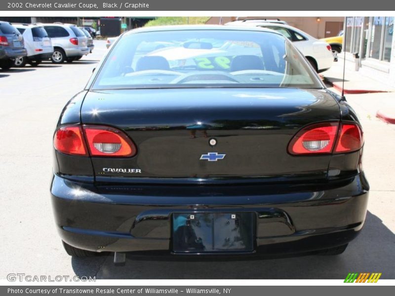 Black / Graphite 2002 Chevrolet Cavalier Coupe