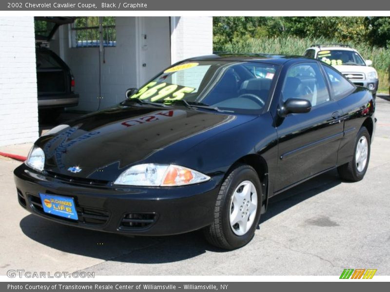 Black / Graphite 2002 Chevrolet Cavalier Coupe