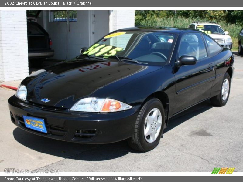 Black / Graphite 2002 Chevrolet Cavalier Coupe
