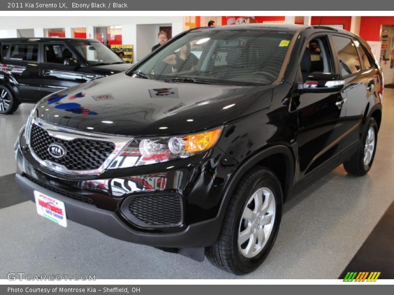 Ebony Black / Black 2011 Kia Sorento LX