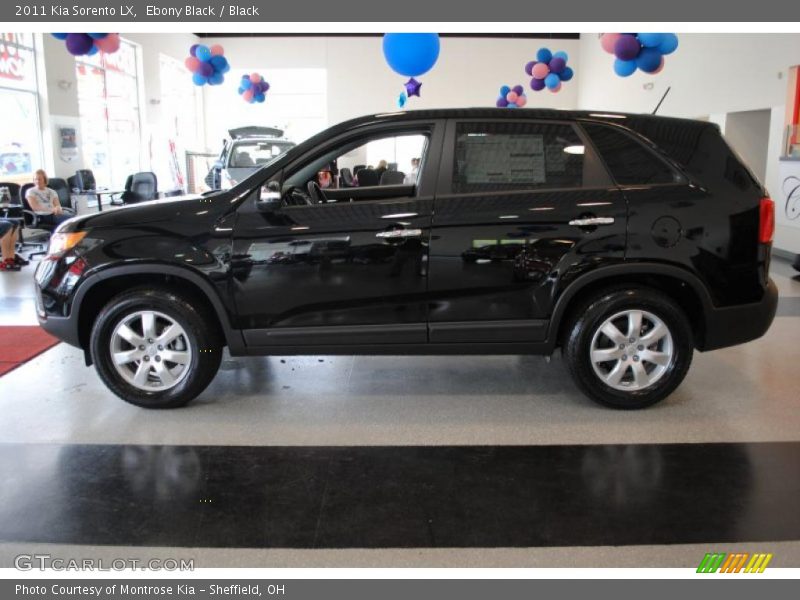 Ebony Black / Black 2011 Kia Sorento LX