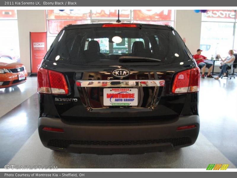 Ebony Black / Black 2011 Kia Sorento LX