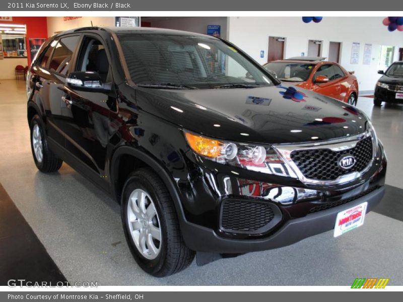 Ebony Black / Black 2011 Kia Sorento LX