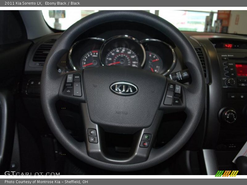 Ebony Black / Black 2011 Kia Sorento LX