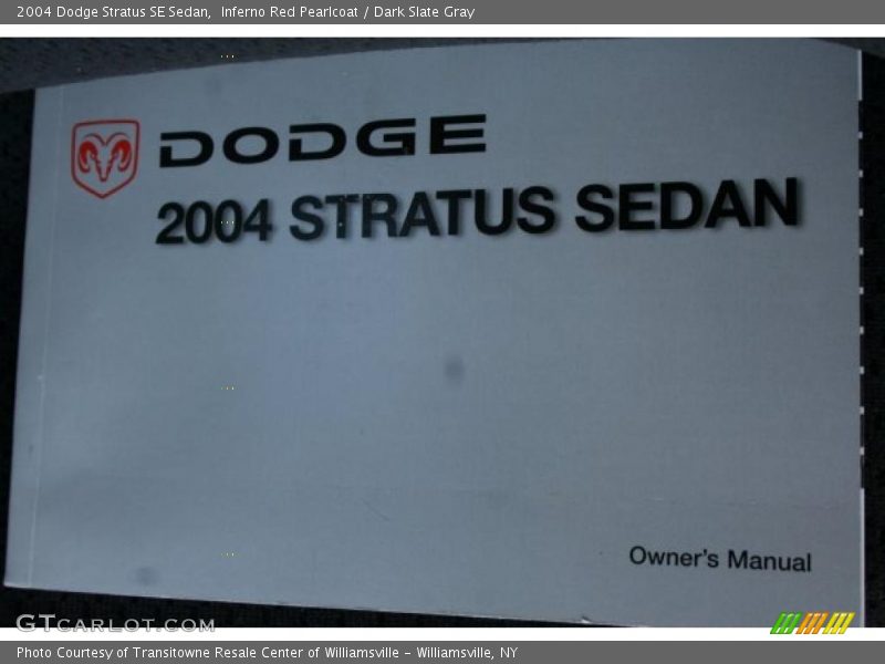 Inferno Red Pearlcoat / Dark Slate Gray 2004 Dodge Stratus SE Sedan