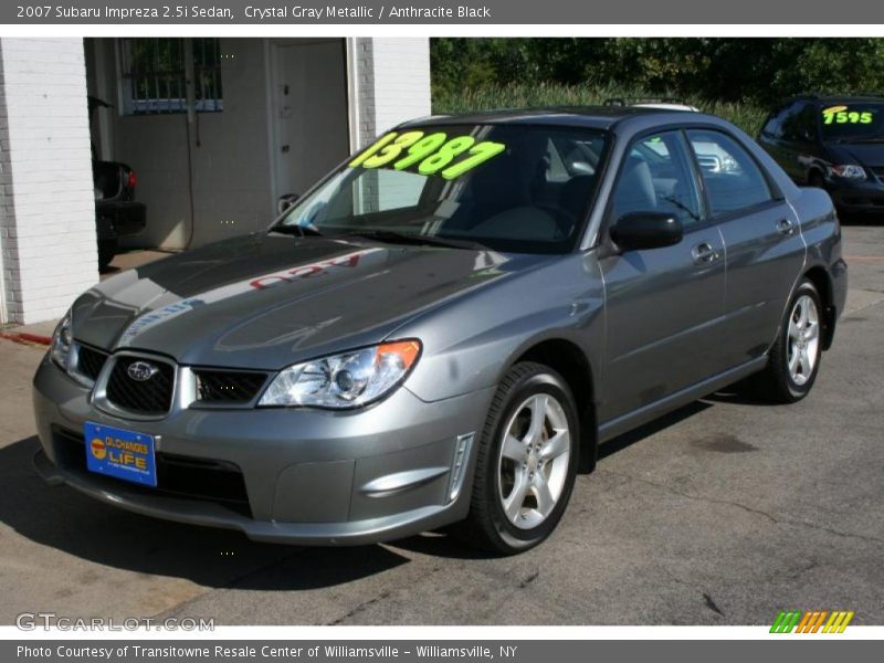 Crystal Gray Metallic / Anthracite Black 2007 Subaru Impreza 2.5i Sedan