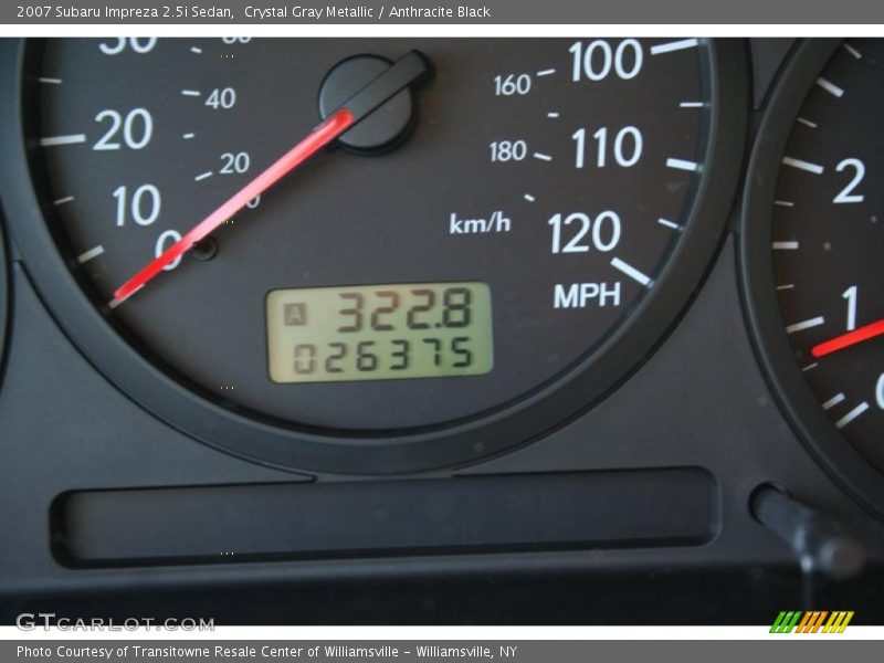 Crystal Gray Metallic / Anthracite Black 2007 Subaru Impreza 2.5i Sedan