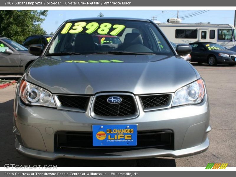 Crystal Gray Metallic / Anthracite Black 2007 Subaru Impreza 2.5i Sedan