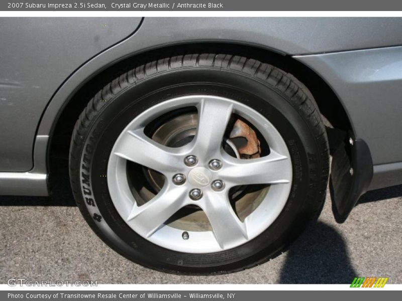 Crystal Gray Metallic / Anthracite Black 2007 Subaru Impreza 2.5i Sedan