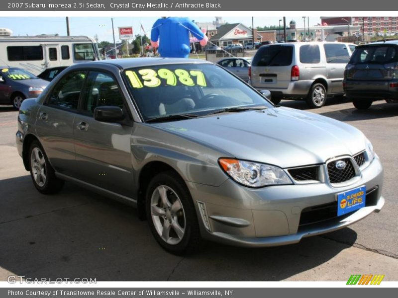 Crystal Gray Metallic / Anthracite Black 2007 Subaru Impreza 2.5i Sedan