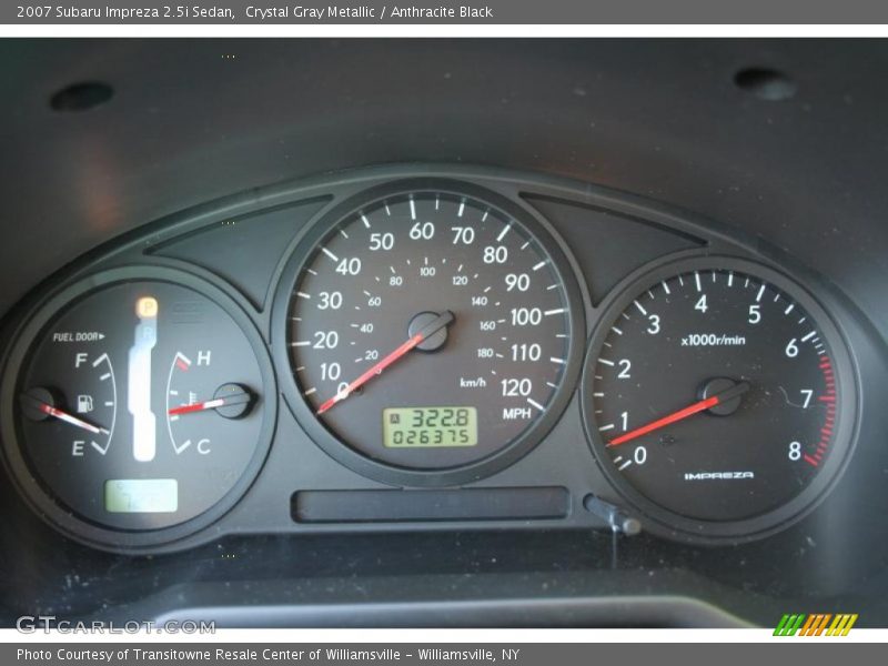 Crystal Gray Metallic / Anthracite Black 2007 Subaru Impreza 2.5i Sedan
