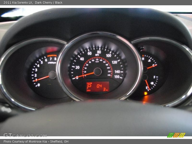 Dark Cherry / Black 2011 Kia Sorento LX