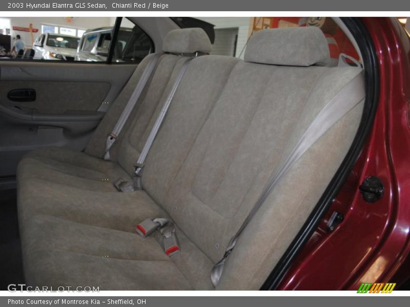 Chianti Red / Beige 2003 Hyundai Elantra GLS Sedan