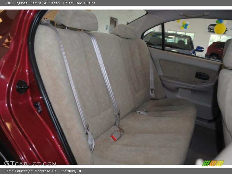 Chianti Red / Beige 2003 Hyundai Elantra GLS Sedan