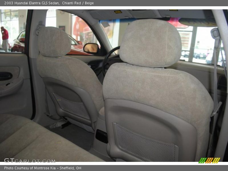 Chianti Red / Beige 2003 Hyundai Elantra GLS Sedan