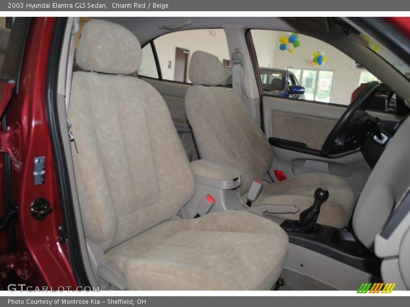 Chianti Red / Beige 2003 Hyundai Elantra GLS Sedan