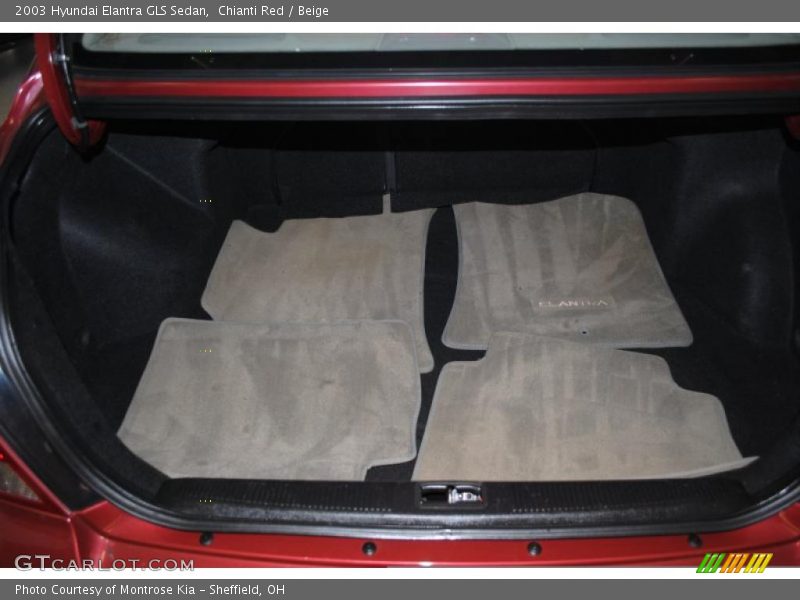 Chianti Red / Beige 2003 Hyundai Elantra GLS Sedan