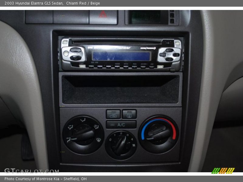 Chianti Red / Beige 2003 Hyundai Elantra GLS Sedan