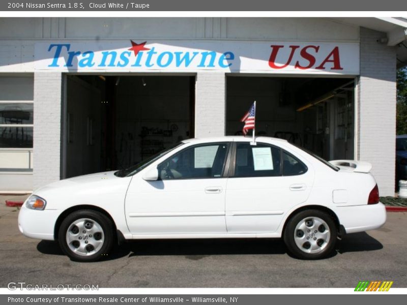Cloud White / Taupe 2004 Nissan Sentra 1.8 S