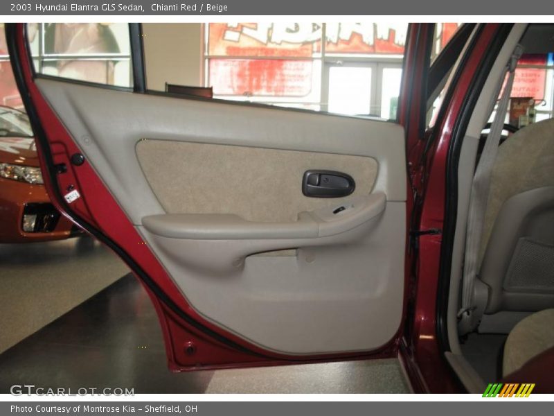 Chianti Red / Beige 2003 Hyundai Elantra GLS Sedan