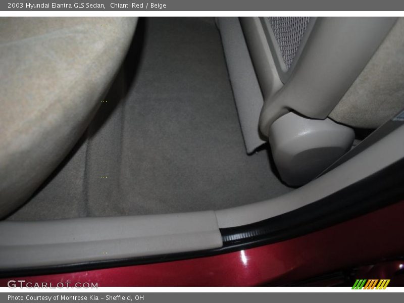 Chianti Red / Beige 2003 Hyundai Elantra GLS Sedan