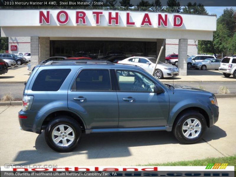 Steel Blue Metallic / Stone 2010 Mercury Mariner I4 4WD