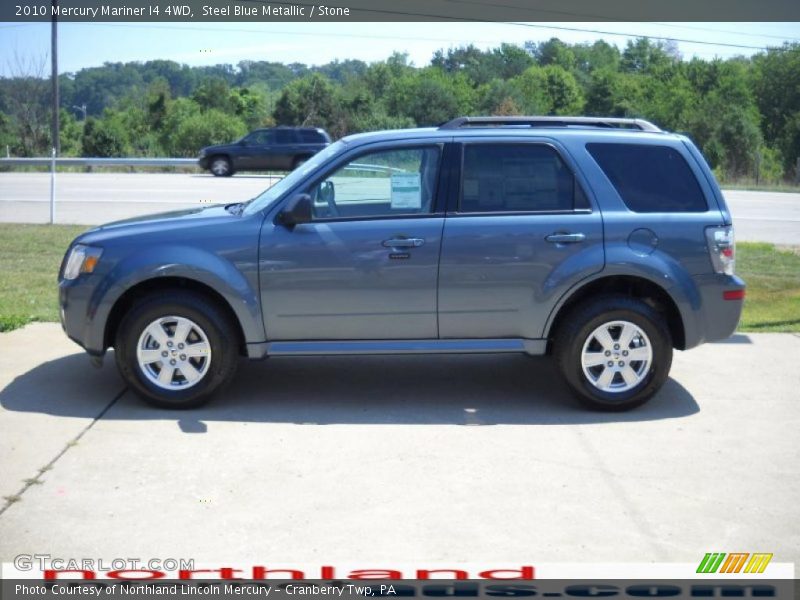 Steel Blue Metallic / Stone 2010 Mercury Mariner I4 4WD
