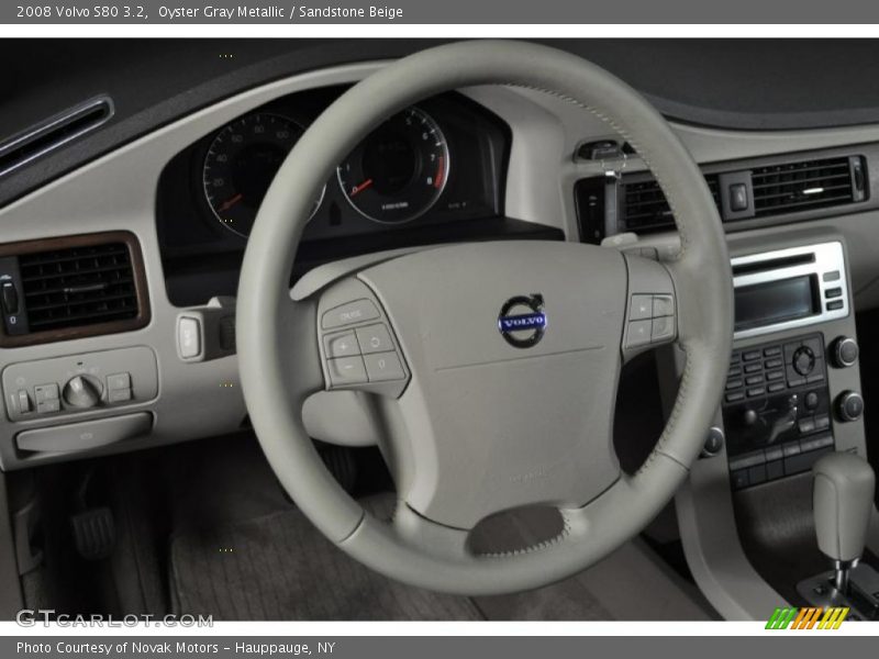 Oyster Gray Metallic / Sandstone Beige 2008 Volvo S80 3.2