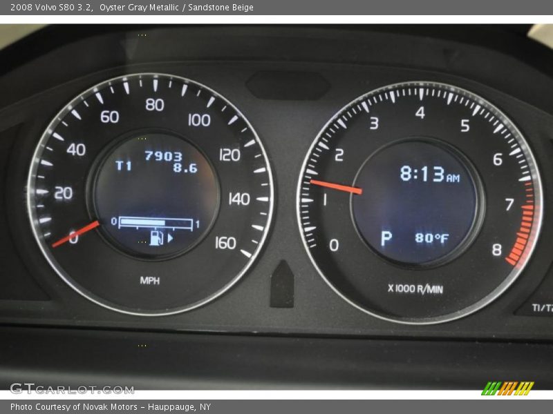 Oyster Gray Metallic / Sandstone Beige 2008 Volvo S80 3.2