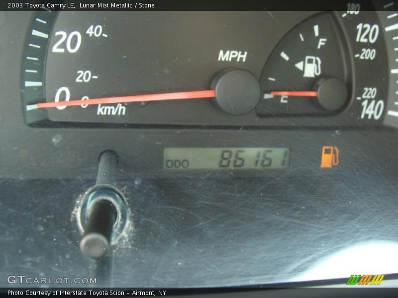 Lunar Mist Metallic / Stone 2003 Toyota Camry LE