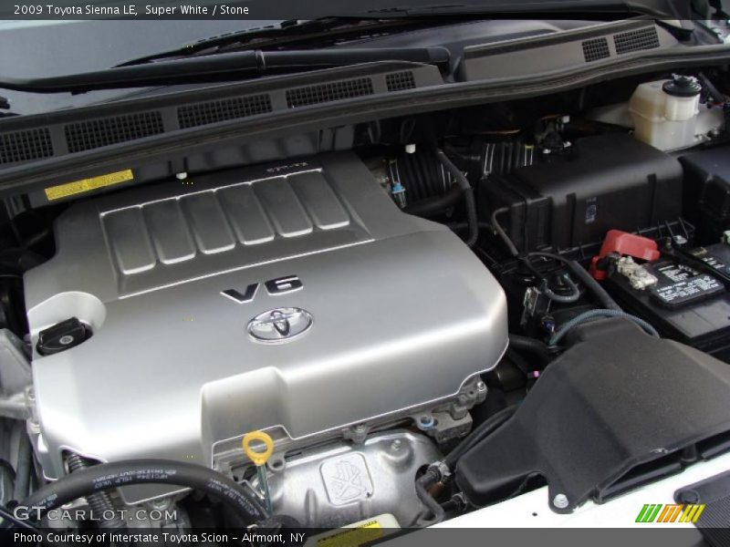 Super White / Stone 2009 Toyota Sienna LE