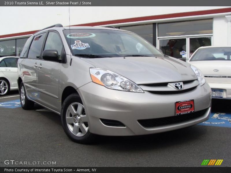Silver Shadow Pearl / Stone 2010 Toyota Sienna LE