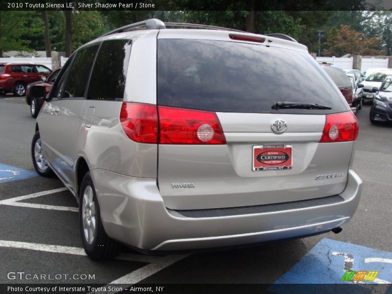 Silver Shadow Pearl / Stone 2010 Toyota Sienna LE