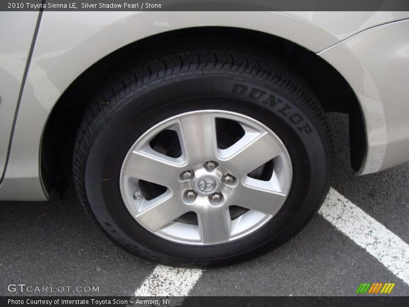 Silver Shadow Pearl / Stone 2010 Toyota Sienna LE