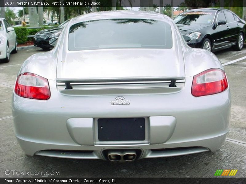 Arctic Silver Metallic / Black 2007 Porsche Cayman S