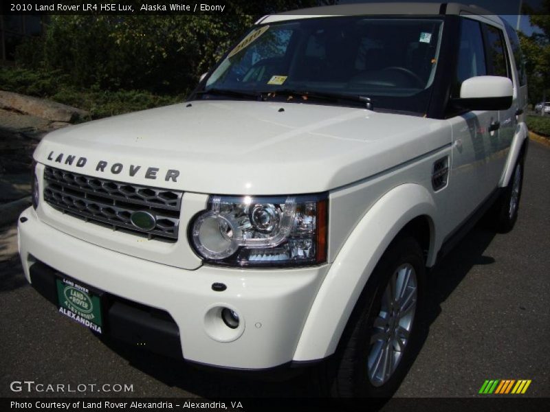 Alaska White / Ebony 2010 Land Rover LR4 HSE Lux