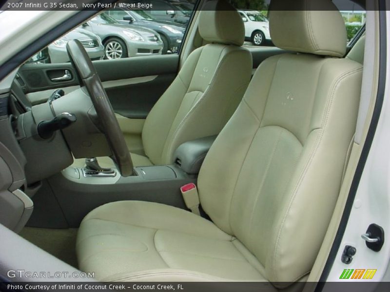 Ivory Pearl / Wheat Beige 2007 Infiniti G 35 Sedan