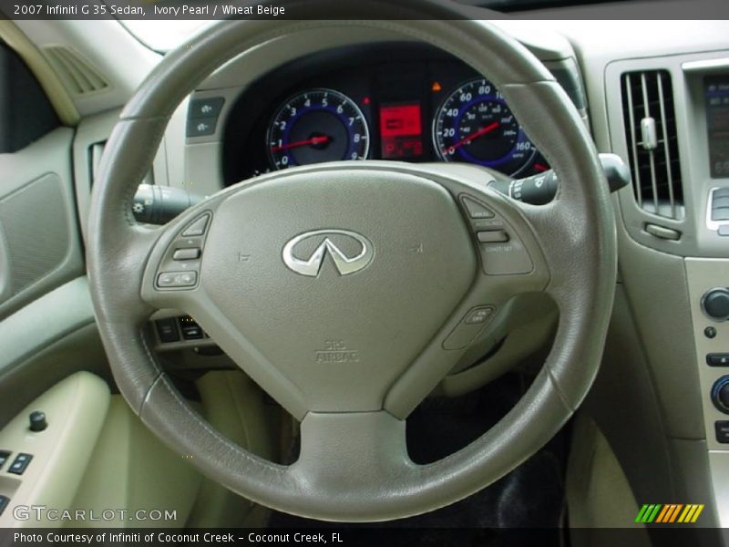 Ivory Pearl / Wheat Beige 2007 Infiniti G 35 Sedan